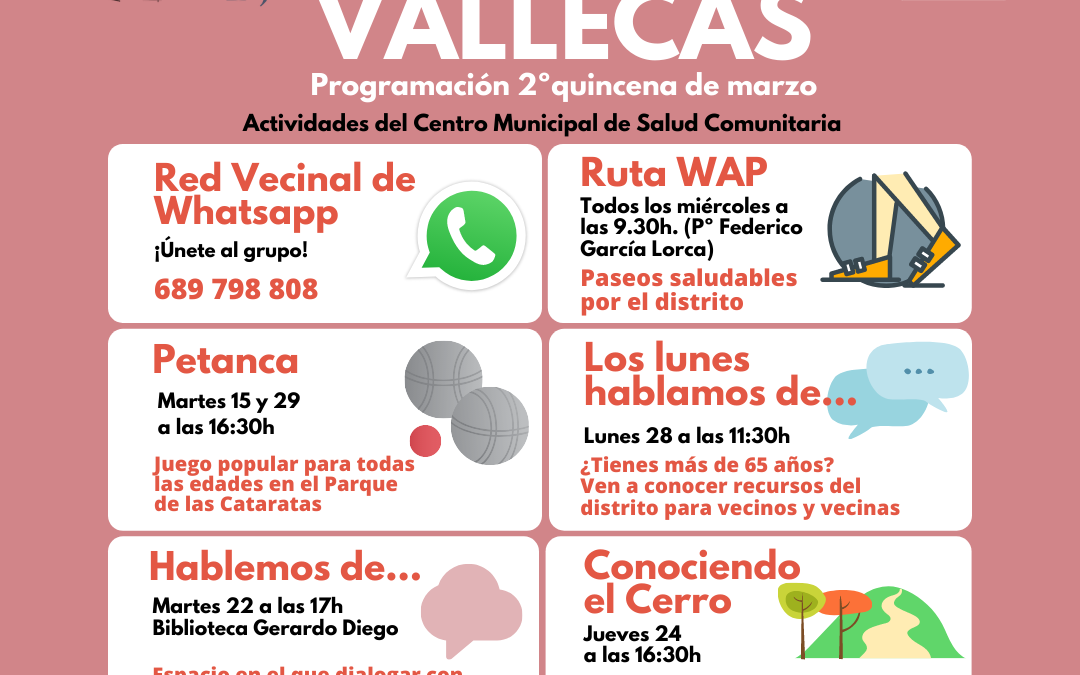 Villa de Vallecas – 2ª quincena Marzo 2022