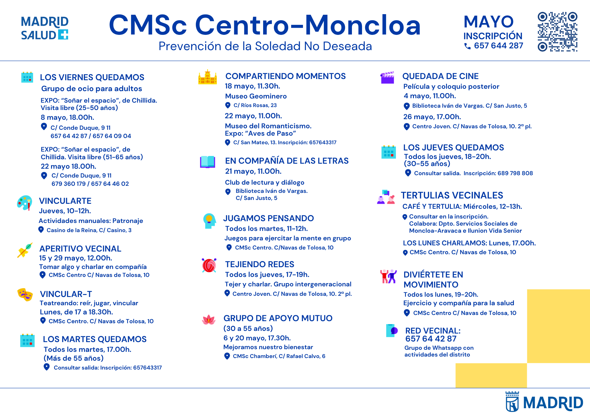 Actividades Centro-Moncloa