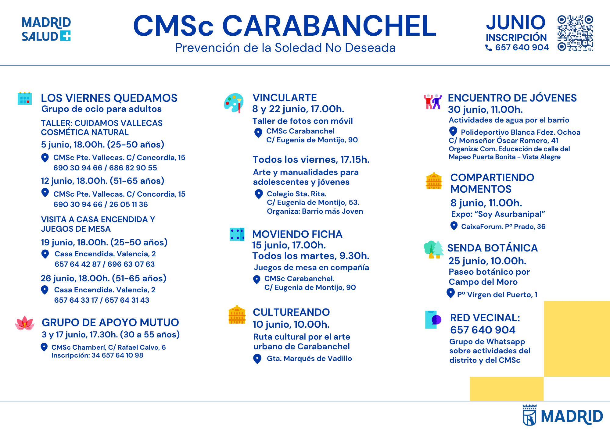 Actividades centro joven