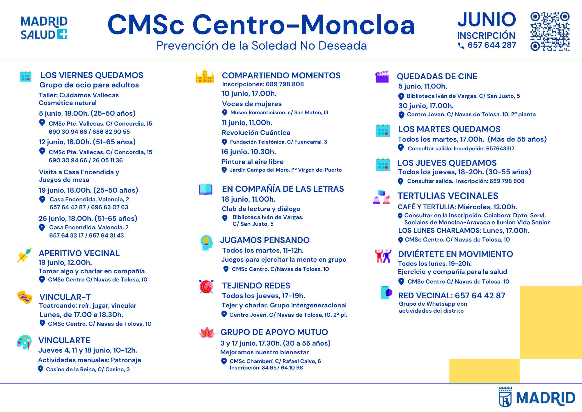 Actividades Centro-Moncloa